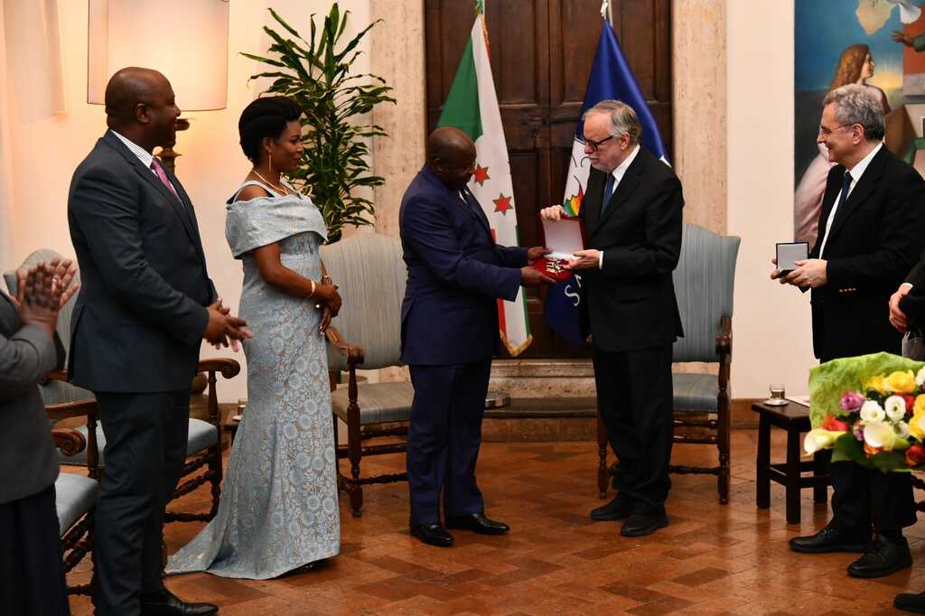 El president de la República de Burundi visita Sant'Egidio